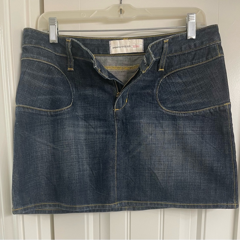 Paper Denim & Cloth Dark Blue Mini Skirt Size 28(6)